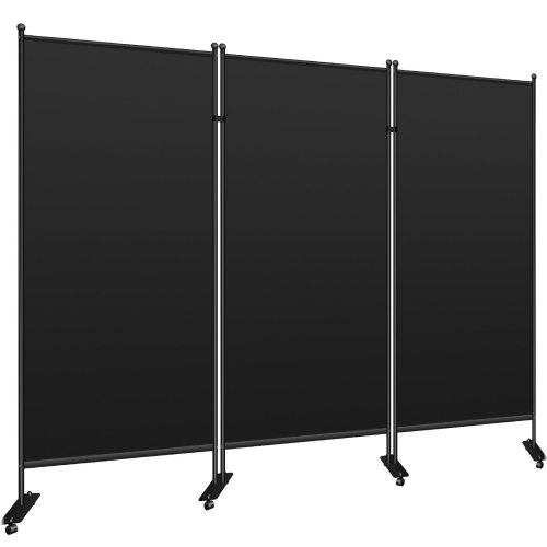 Metal Base Black Folding Screen