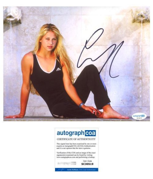 Vintage Sports Memorabilia: Anna Kournikova Signed Photo