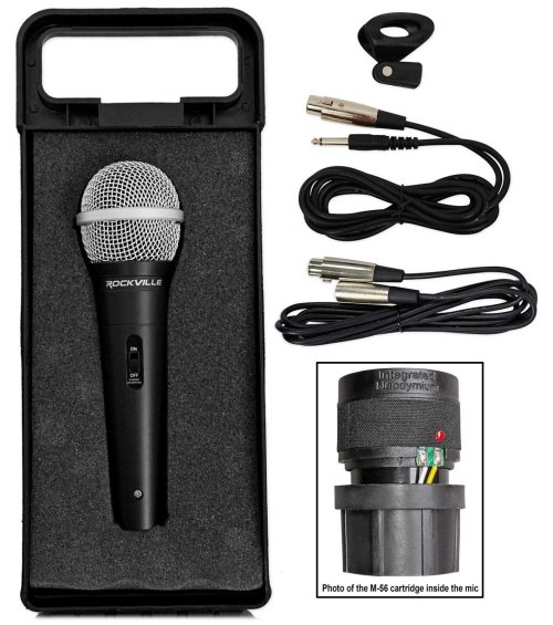 Metallic Voice Kit with Dual Cables for Karaoke and DJ Performances