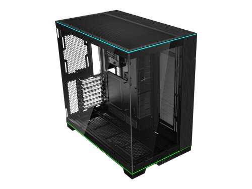 Dynamic Black Aluminum Steel Glass ATX Mid Tow