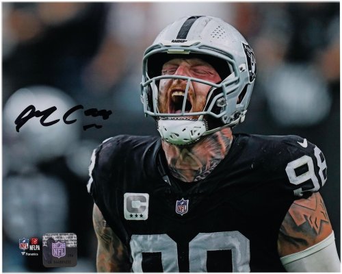 Scream Autographed Photo by Maxx Crosby