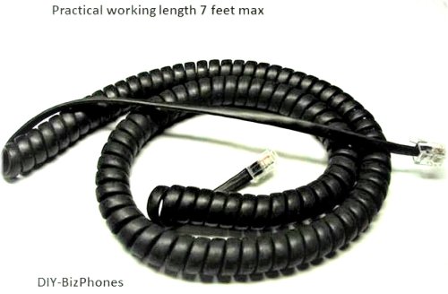 Curly 12Ft Handset Cord for Mitel IP Phones