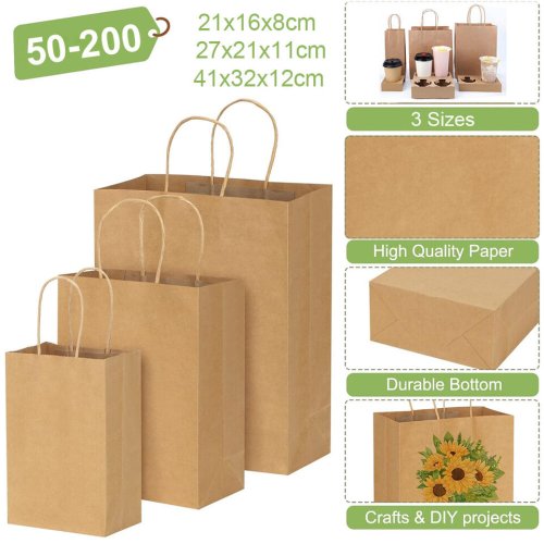 Eco Kraft Handles Gift Bags