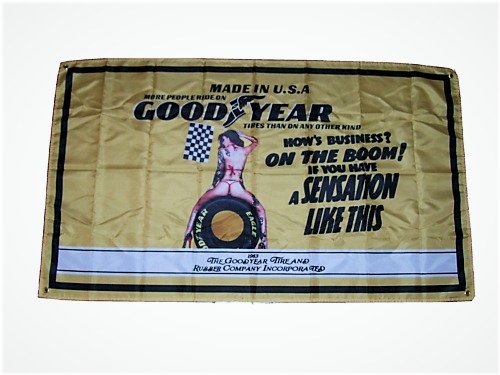 Vintage Goodyear Tire Flag