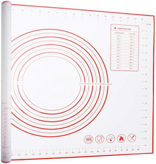 Silicone Pastry Mat - Extra Large Non-Stick Surface for Easy Baking