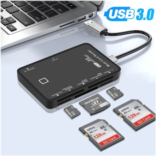 Multi-Format Memory Card Reader and Adapter