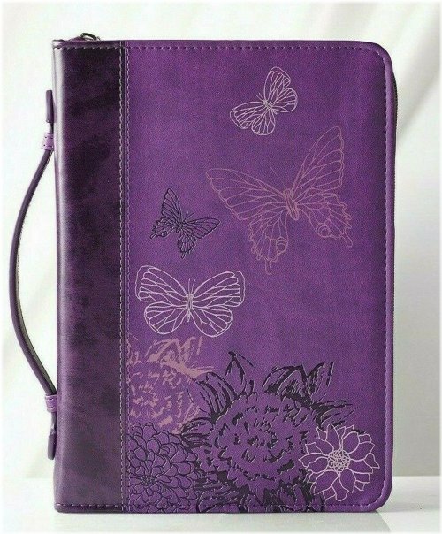 Butterfly Purple Bible Cover