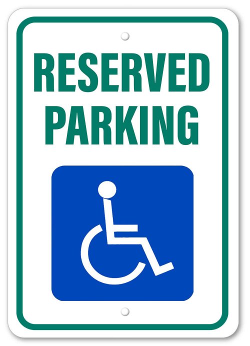 Accessible Parking Alert Sign