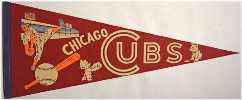 Retro Chicago Cubs Flag
