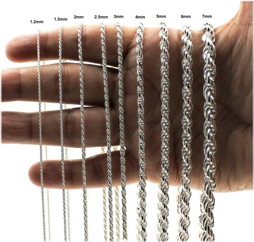 Silver Serenade Rope Chain Necklace