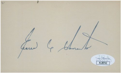 Clements Collection Signature Index Card