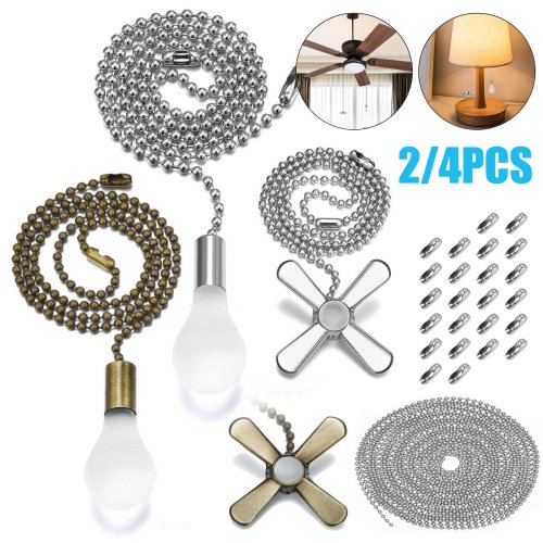 Beaded Pull Chain with Connectors for Home Lighting Decoration