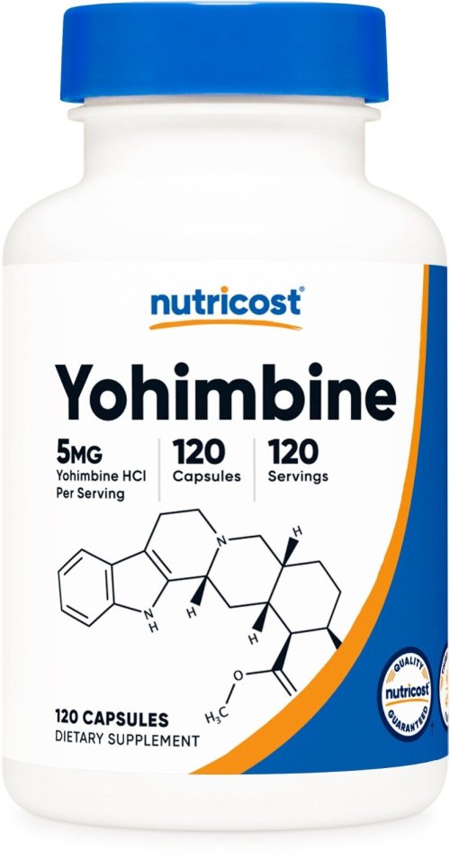 Vitality Boost: 5mg Yohimbine HCl Capsules - 120