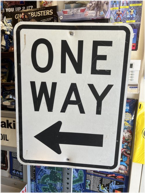 Retro Roadway Relic 18"x24" Aluminum Sign