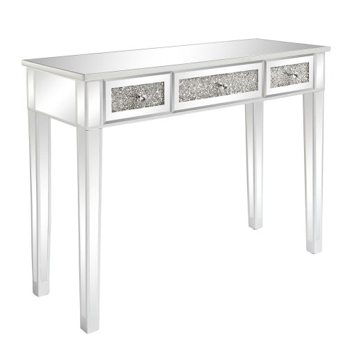 Reflective Elegance Console Table