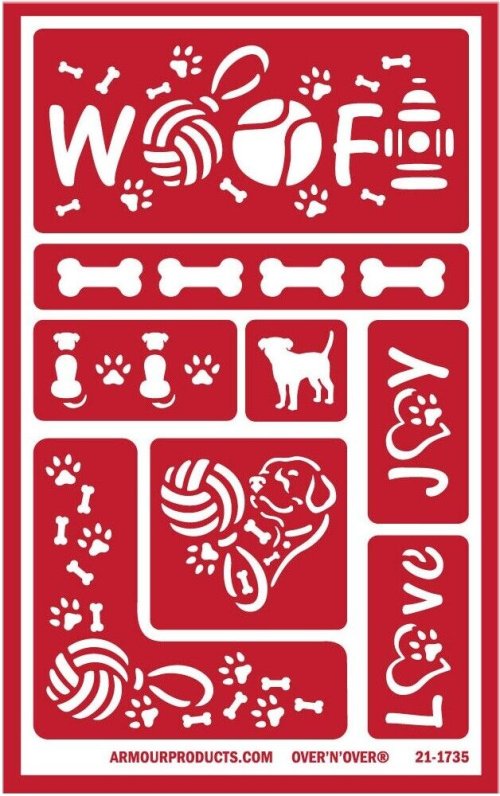 PawPrint Etch Stencils