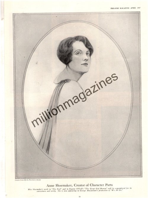 Theatre Treasure: 1927 Anne Shoemaker Original Print