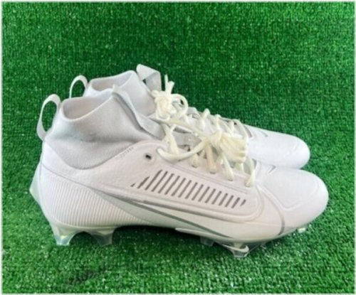Nike Vapor Edge Pro 360 2 Football Cleats - White Silver (Size 10)