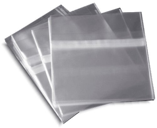 Jewel Case CD Sleeves with Resealable Plastic Wrap (Pack of 100)