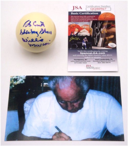 Legendary Billiards Champion Autographed Cue Ball