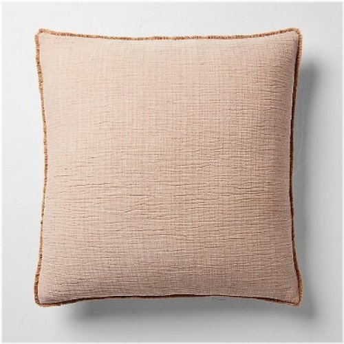 CozyCotton Brown Decorative Throw Pillow