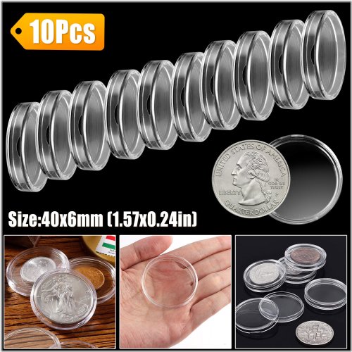 Crystal Clear Protective Capsules for 2 oz Silver Rounds