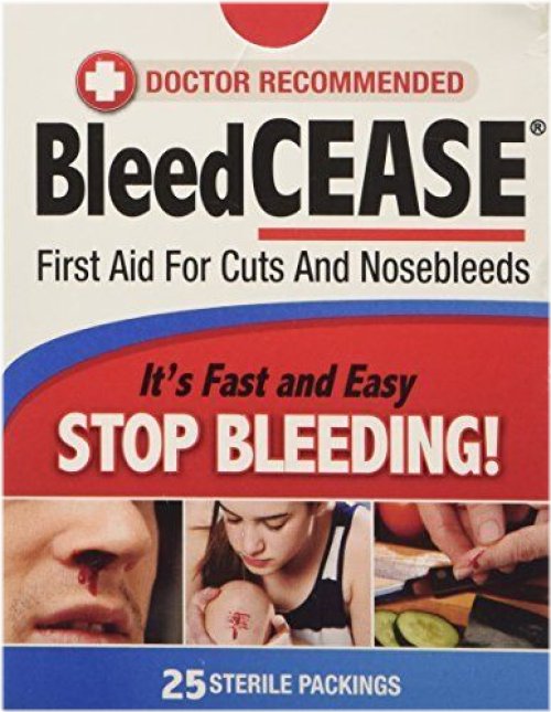 SteriStop Bleed Control Pack - 25 Sterile Packings for Cuts and Nosebleeds