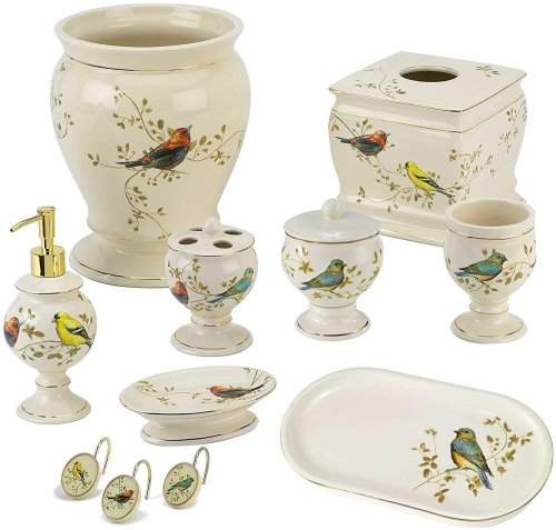 Ivory Gilded Birds Collection