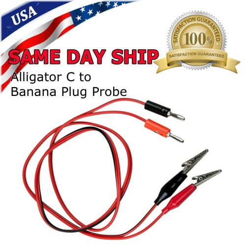 Alligator-to-Banana Multimeter Cable