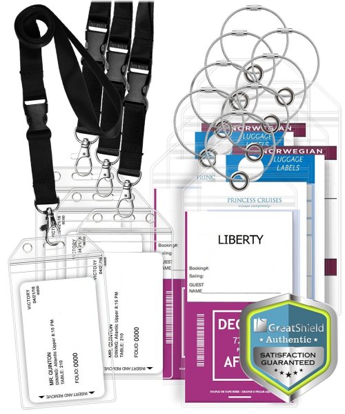 VoyagePro Personalized Travel Tag with Secure Seal and Steel Loop