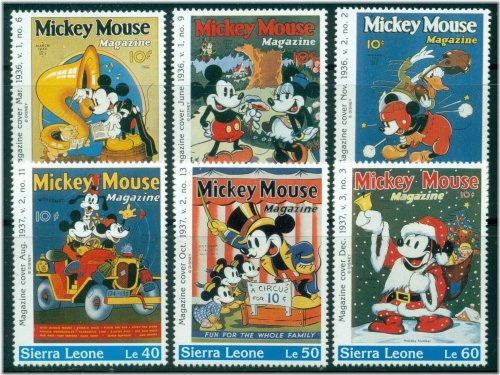 Sierra Leone Disney Stamp Collection