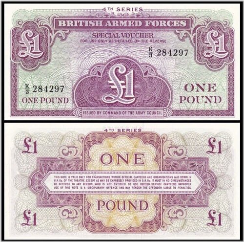 British Sovereign £1 Banknote, 1962, UNC