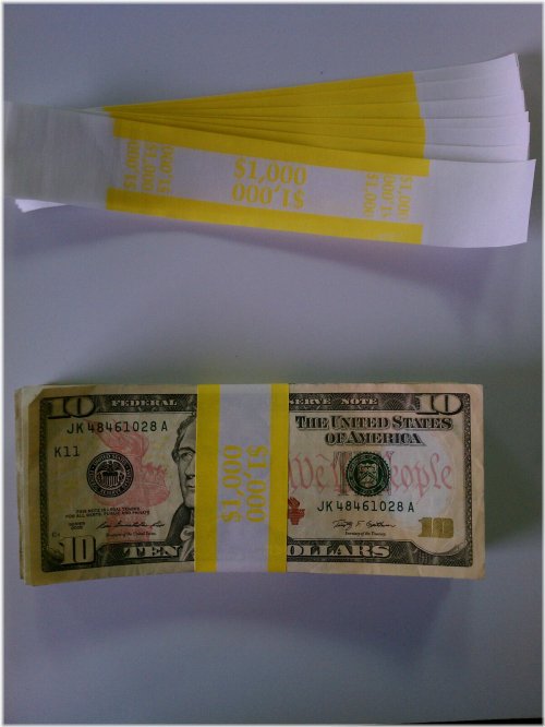 SecureStack $1000 Denomination Currency Bands