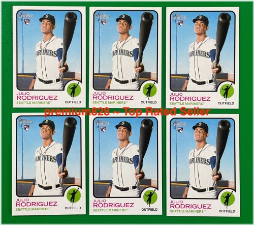 Rookie Card Collection - 2022 Topps Heritage High JULIO RODRIGUEZ Mariners