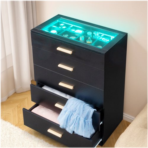 Illuminate 5-Drawer Modern Storage Organizer