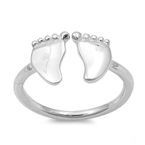 Little Steps" Sterling Silver Toe Ring