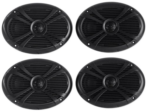 AquaTunes 6x9 Marine Speakers - Black (Pair)