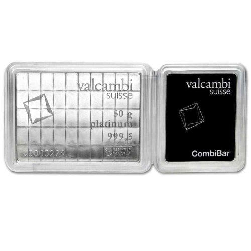 Valcambi Platinum Gram CombiBar™ (In Assay) - Pack of 50