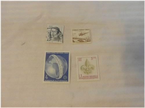 Chilean Stamp Collection - Kennedy, Boy Scouts, Helicopter, Portales