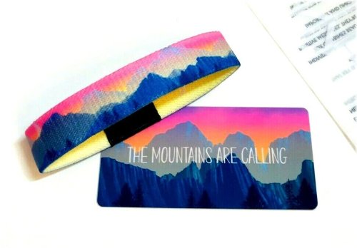 Mountain Call" Silver Wristband with Card