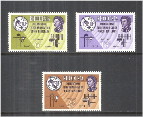 Rhodesia Centenary Stamps - 1965
