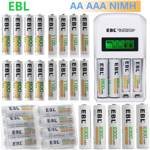 PowerPlus Rechargeable Battery Kit with LCD Charger