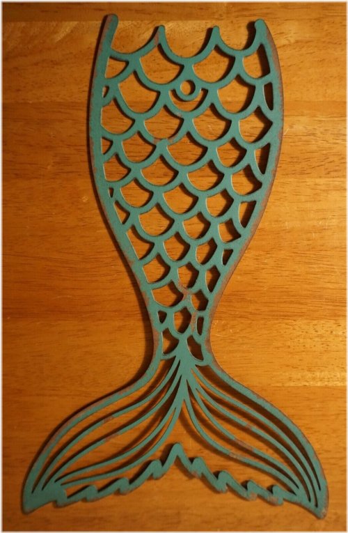 Mermaid's Song Metal Sign Sculpture