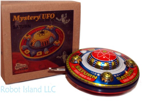 Saturn Saucer Windup Martian Toy