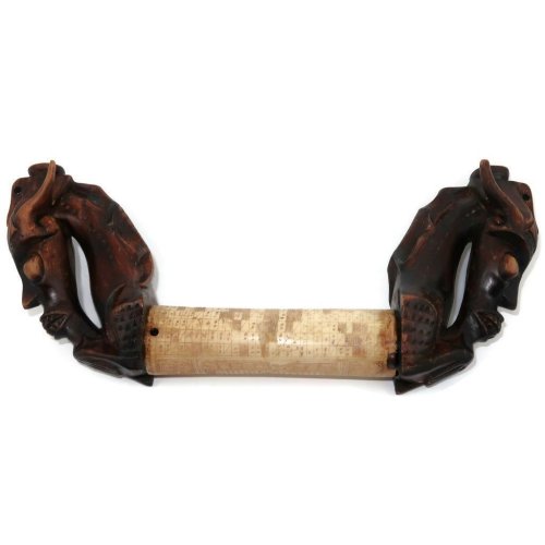 Indonesian Bone & Wood Batak Porhalaan Lunisolar Shaman Calendar