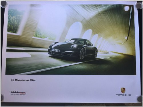 911 Tunnel Edition Poster - Celebrating 50 Years of Porsche Excellence