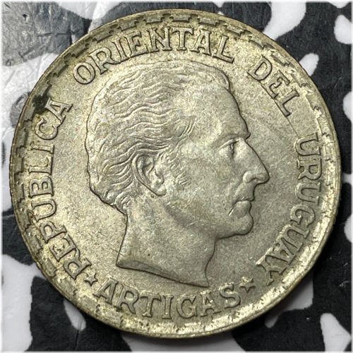 Uruguay Silver 50 Centesimos - 1943 High Grade Lot#D7894