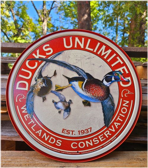 Rustic Waterfowl Heritage Tin Sign