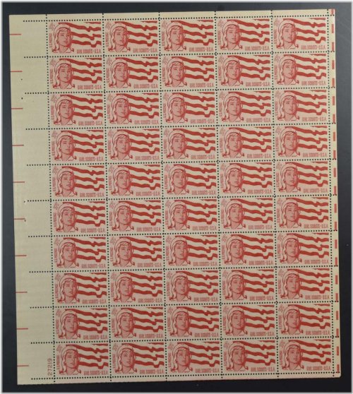 Girl Scouts Centennial Commemorative Stamps Sheet