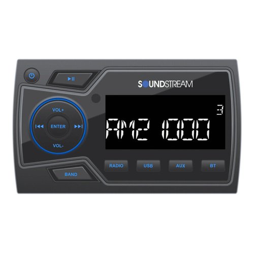 WaveRider Digital Media Receiver: Bluetooth/AUX/USB for Marine, Boat, ATV, and UTV